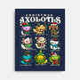 Christmas Axolotls-None-Stretched-Canvas-GoshWow