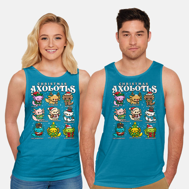 Christmas Axolotls-Unisex-Basic-Tank-GoshWow