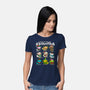 Christmas Axolotls-Womens-Basic-Tee-GoshWow