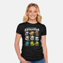 Christmas Axolotls-Womens-Fitted-Tee-GoshWow