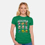Christmas Axolotls-Womens-Fitted-Tee-GoshWow