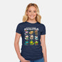 Christmas Axolotls-Womens-Fitted-Tee-GoshWow
