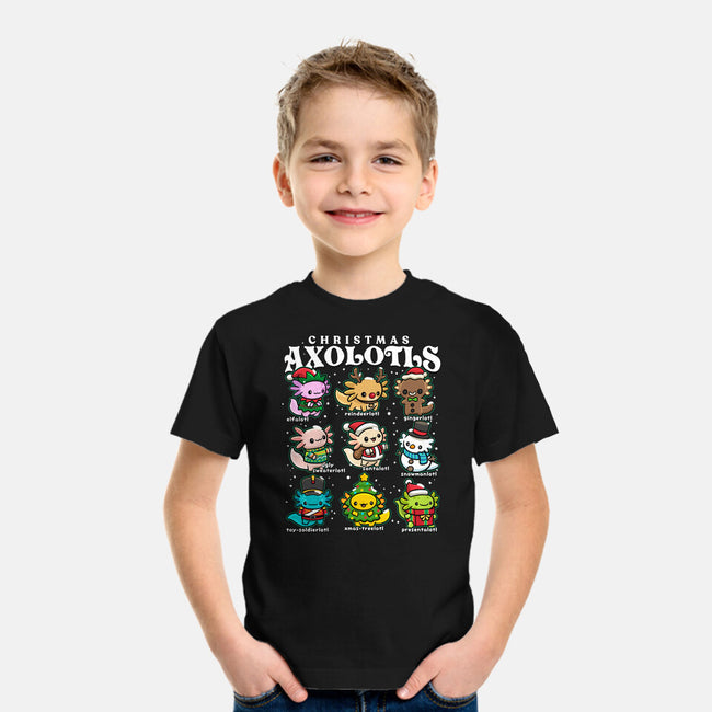 Christmas Axolotls-Youth-Basic-Tee-GoshWow