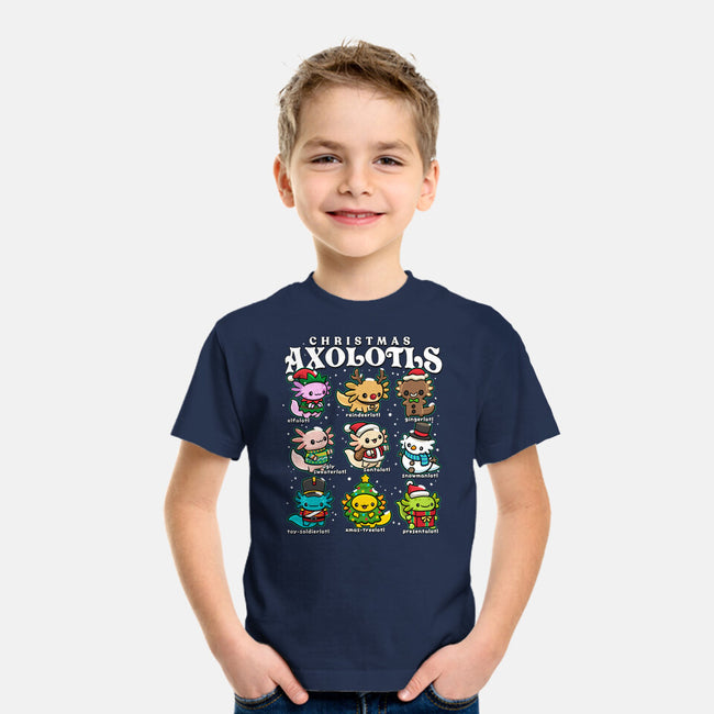 Christmas Axolotls-Youth-Basic-Tee-GoshWow