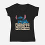 Care Not Found-Womens-V-Neck-Tee-turborat14
