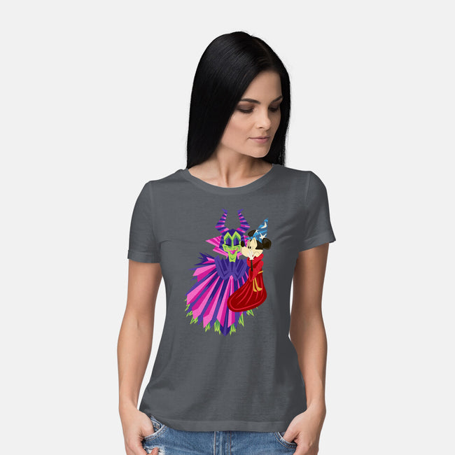 Some Imagination Huh-Womens-Basic-Tee-DrawnByBryan