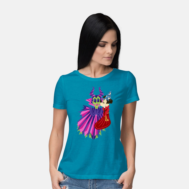 Some Imagination Huh-Womens-Basic-Tee-DrawnByBryan