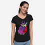 Some Imagination Huh-Womens-V-Neck-Tee-DrawnByBryan