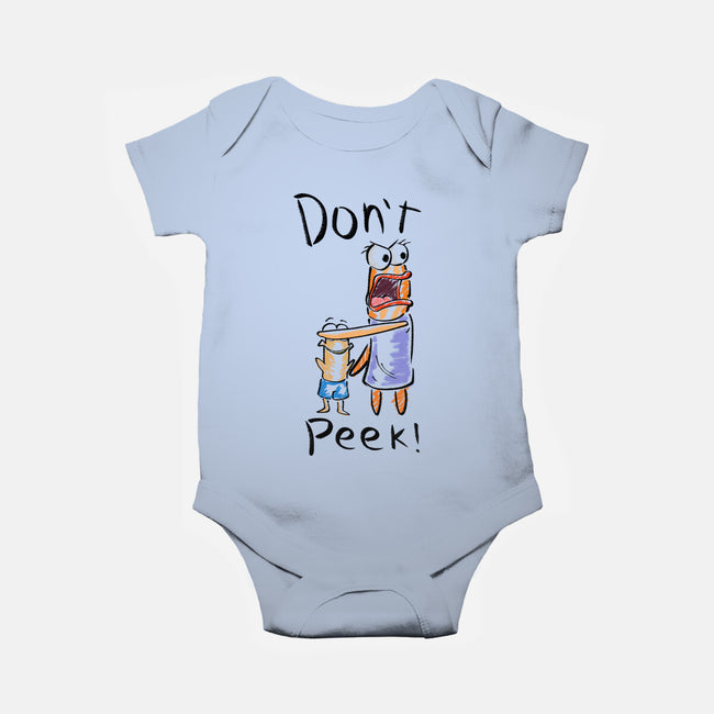 Don't Peek-Baby-Basic-Onesie-nickzzarto