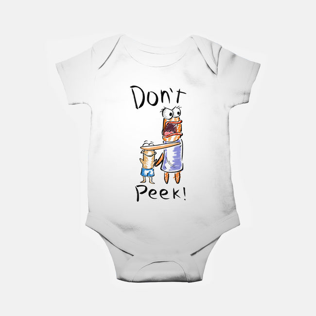 Don't Peek-Baby-Basic-Onesie-nickzzarto