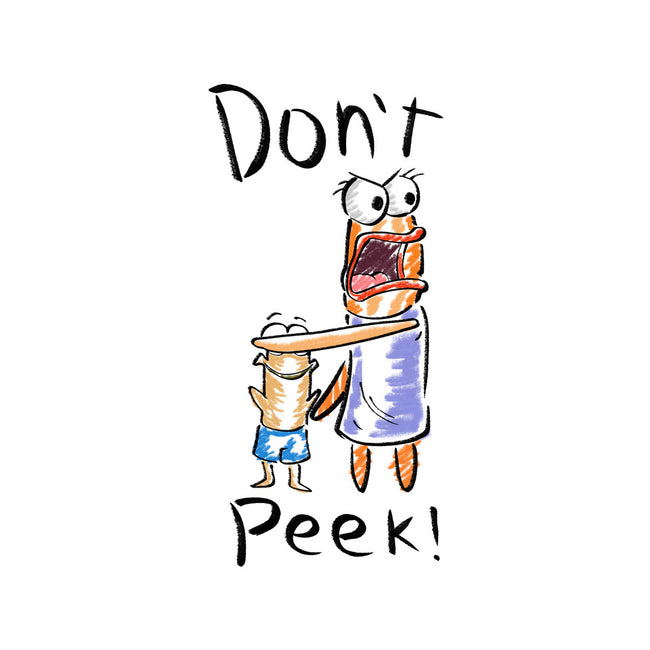 Don't Peek-Unisex-Baseball-Tee-nickzzarto