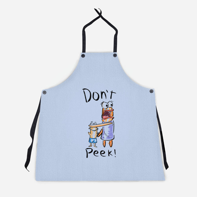 Don't Peek-Unisex-Kitchen-Apron-nickzzarto