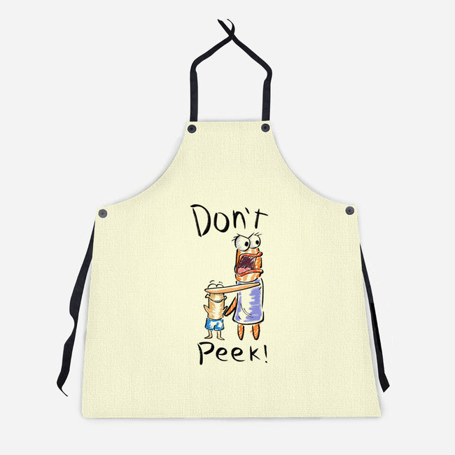 Don't Peek-Unisex-Kitchen-Apron-nickzzarto