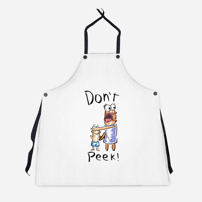 Don't Peek-Unisex-Kitchen-Apron-nickzzarto