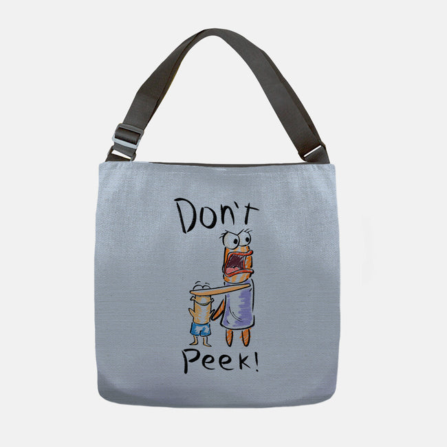 Don't Peek-None-Adjustable Tote-Bag-nickzzarto