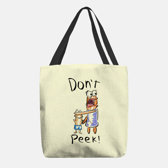 Don't Peek-None-Basic Tote-Bag-nickzzarto