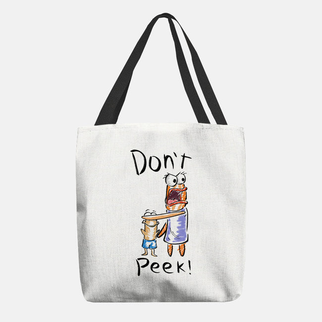 Don't Peek-None-Basic Tote-Bag-nickzzarto