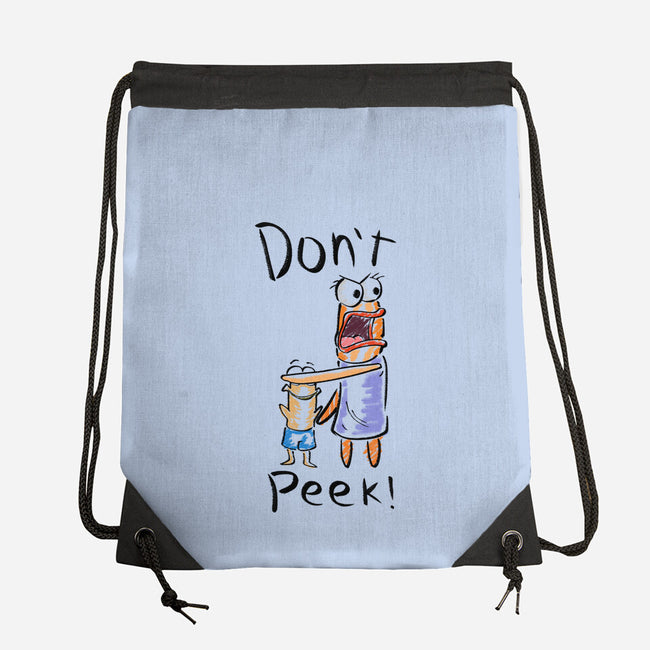 Don't Peek-None-Drawstring-Bag-nickzzarto