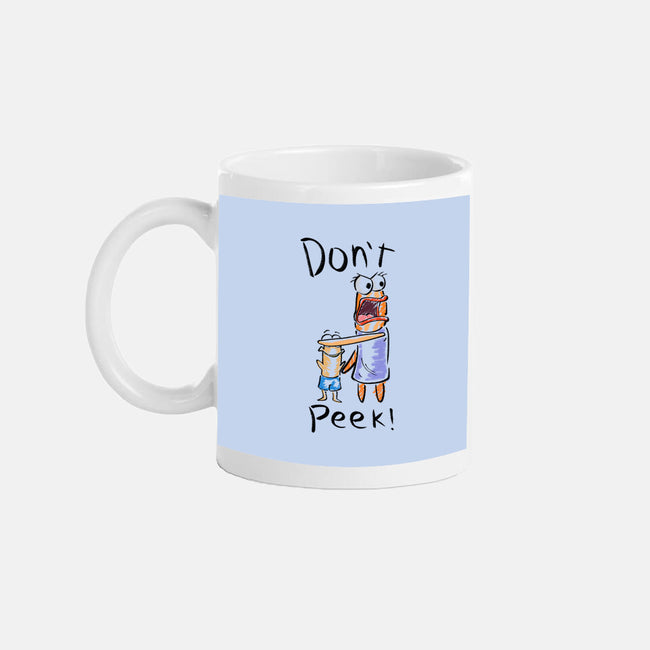 Don't Peek-None-Mug-Drinkware-nickzzarto