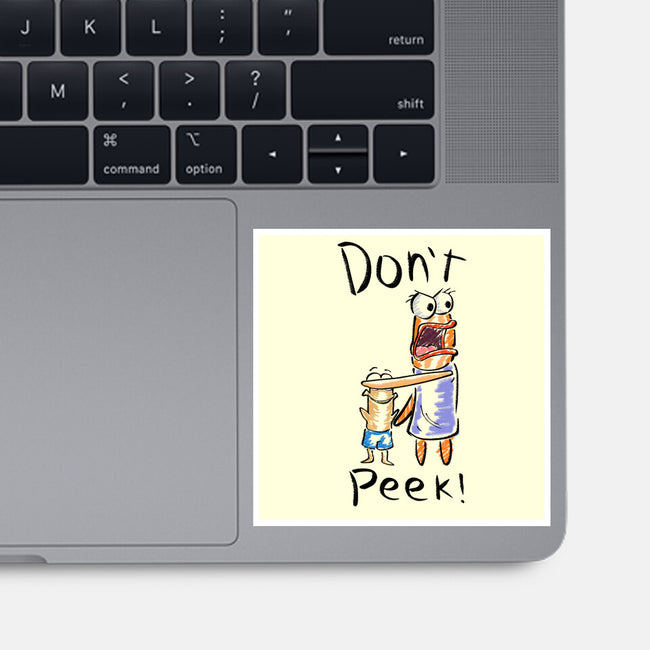 Don't Peek-None-Glossy-Sticker-nickzzarto