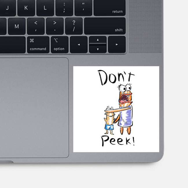 Don't Peek-None-Glossy-Sticker-nickzzarto