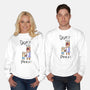 Don't Peek-Unisex-Crew Neck-Sweatshirt-nickzzarto