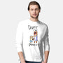 Don't Peek-Mens-Long Sleeved-Tee-nickzzarto