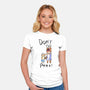 Don't Peek-Womens-Fitted-Tee-nickzzarto