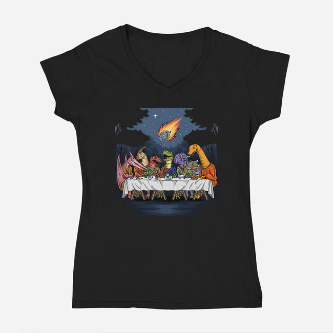 The Last Dinner-Womens-V-Neck-Tee-GoshWow