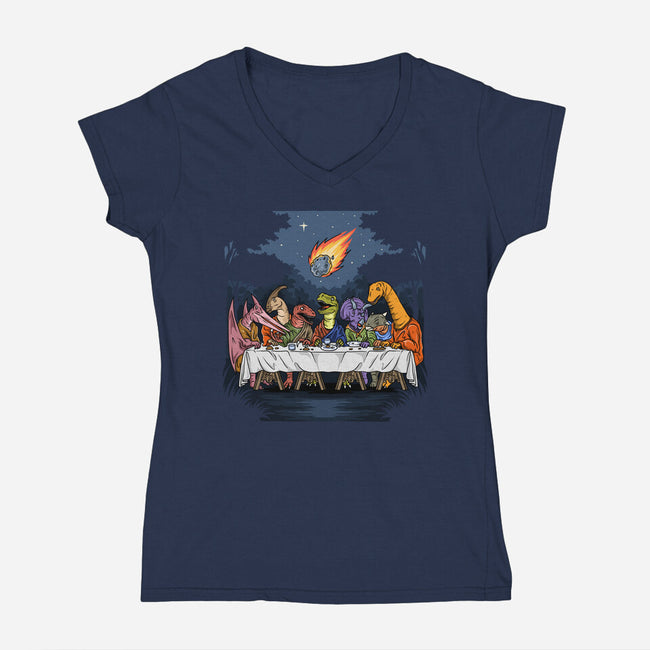 The Last Dinner-Womens-V-Neck-Tee-GoshWow