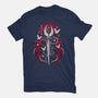 Dark Hornet Sunset-Womens-Fitted-Tee-LM2KONE