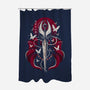Dark Hornet Sunset-None-Polyester-Shower Curtain-LM2KONE