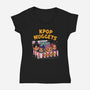 Kpop Nuggets-Womens-V-Neck-Tee-dandingeroz