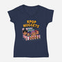 Kpop Nuggets-Womens-V-Neck-Tee-dandingeroz