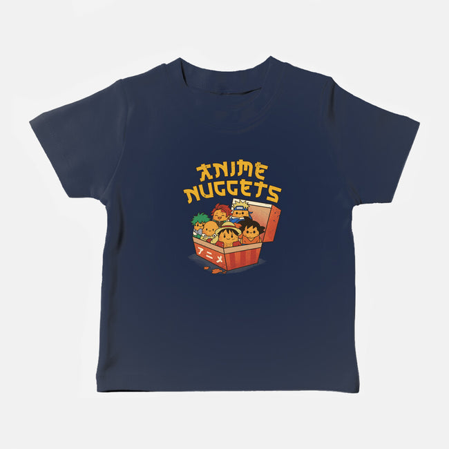 Anime Nuggets-Baby-Basic-Tee-dandingeroz
