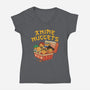 Anime Nuggets-Womens-V-Neck-Tee-dandingeroz