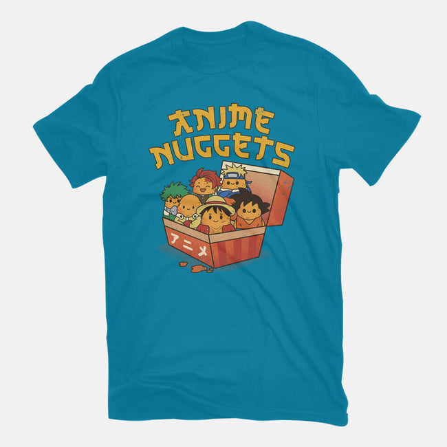 Anime Nuggets-Womens-Fitted-Tee-dandingeroz