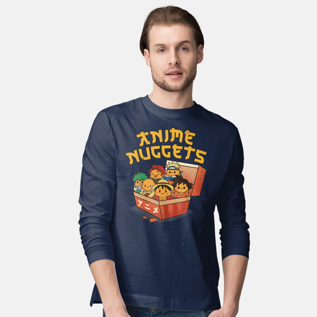 Anime Nuggets-Mens-Long Sleeved-Tee-dandingeroz