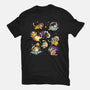 Space Cat Family-Womens-Fitted-Tee-GoshWow