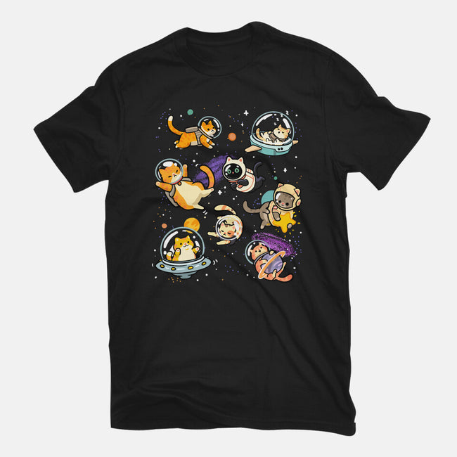 Space Cat Family-Mens-Heavyweight-Tee-GoshWow