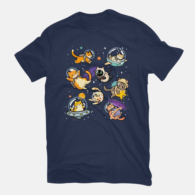 Space Cat Family-Mens-Heavyweight-Tee-GoshWow