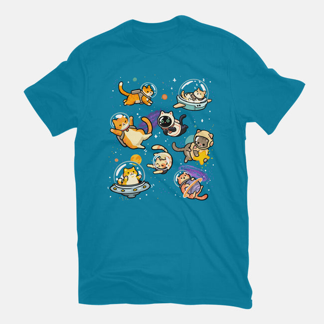 Space Cat Family-Mens-Heavyweight-Tee-GoshWow