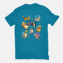 Space Cat Family-Mens-Heavyweight-Tee-GoshWow