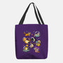 Space Cat Family-None-Basic Tote-Bag-GoshWow