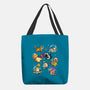 Space Cat Family-None-Basic Tote-Bag-GoshWow