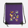 Space Cat Family-None-Drawstring-Bag-GoshWow