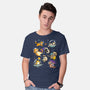 Space Cat Family-Mens-Basic-Tee-GoshWow