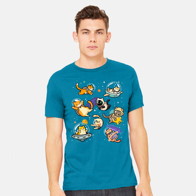 Space Cat Family-Mens-Heavyweight-Tee-GoshWow