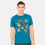 Space Cat Family-Mens-Heavyweight-Tee-GoshWow