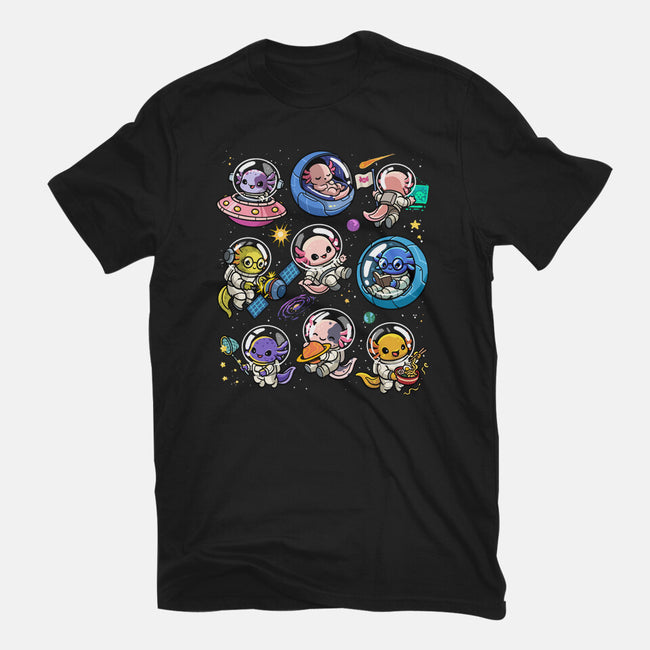 Space Axolotls-Mens-Premium-Tee-GoshWow